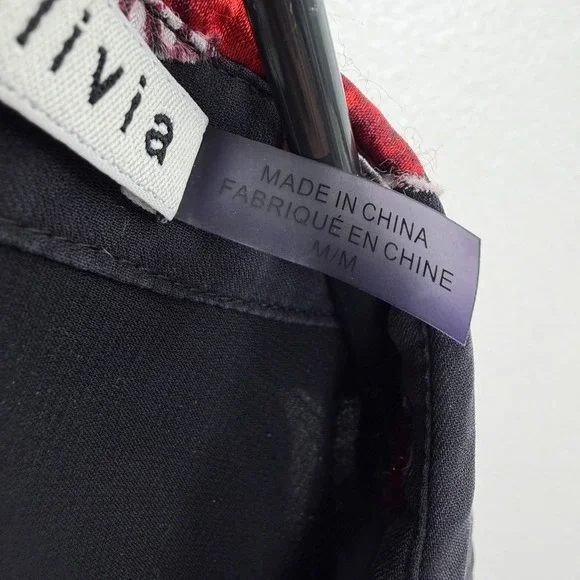 Alice & Olivia Blouse Womens Medium Black Sheila Button Up Butterflies Sheer Top - Picture 10 of 14